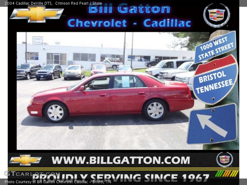 Crimson Red Pearl / Shale 2004 Cadillac DeVille DTS