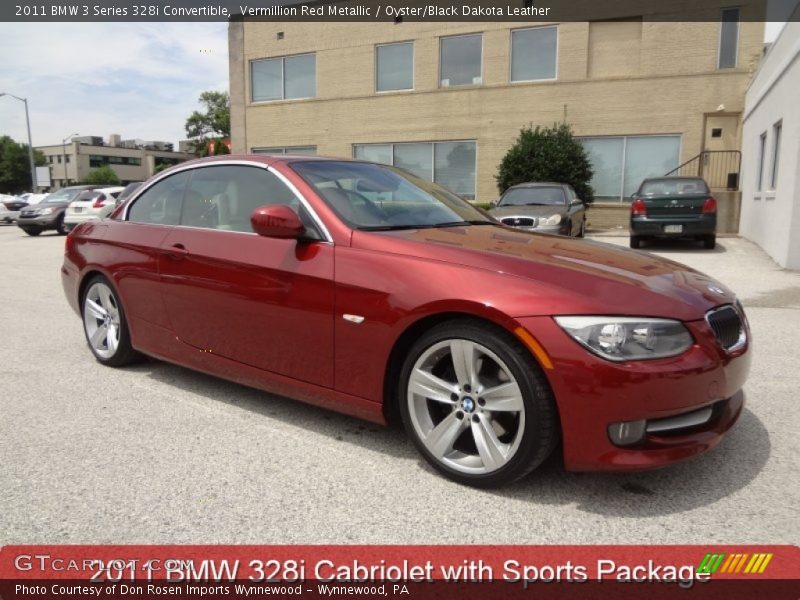 Vermillion Red Metallic / Oyster/Black Dakota Leather 2011 BMW 3 Series 328i Convertible