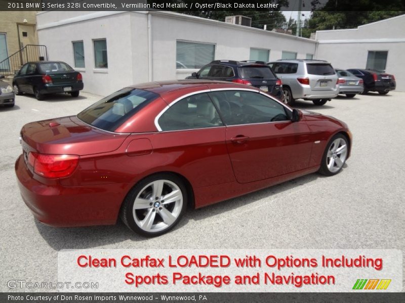 Vermillion Red Metallic / Oyster/Black Dakota Leather 2011 BMW 3 Series 328i Convertible