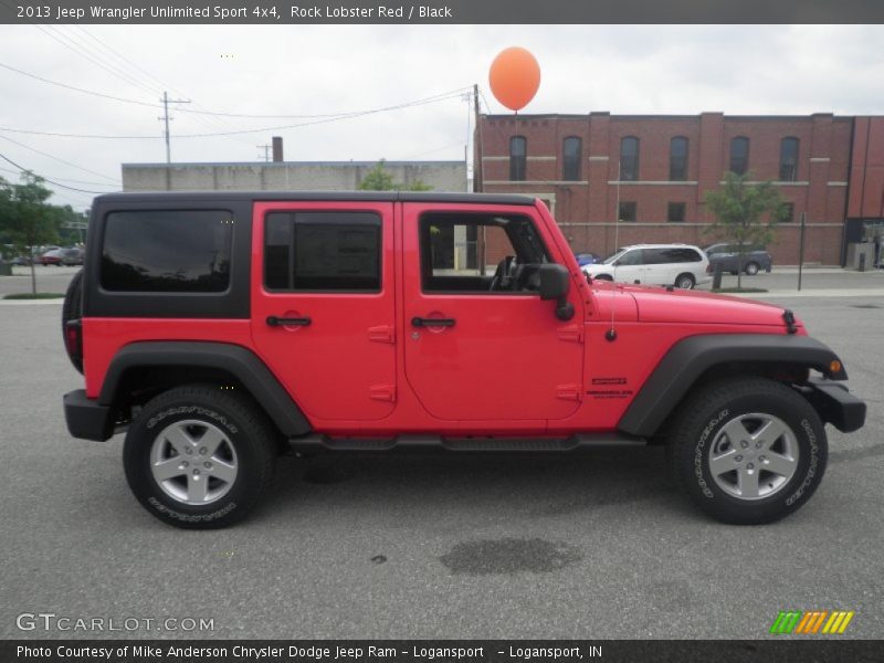 Rock Lobster Red / Black 2013 Jeep Wrangler Unlimited Sport 4x4