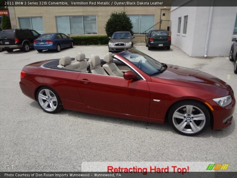 Vermillion Red Metallic / Oyster/Black Dakota Leather 2011 BMW 3 Series 328i Convertible