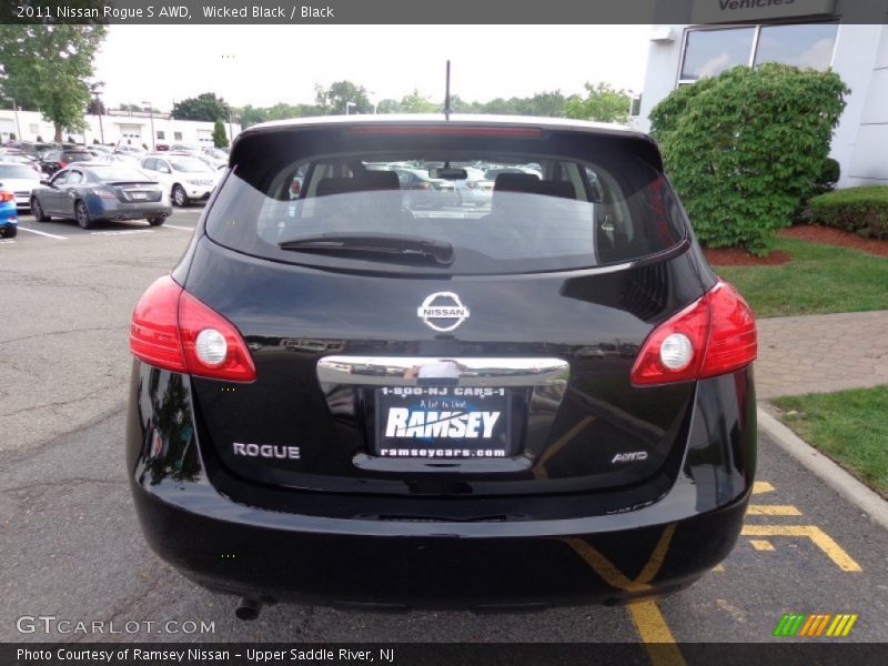 Wicked Black / Black 2011 Nissan Rogue S AWD