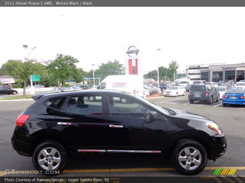 Wicked Black / Black 2011 Nissan Rogue S AWD