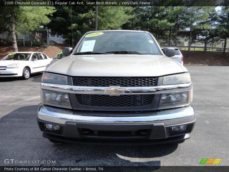 Silver Birch Metallic / Very Dark Pewter 2006 Chevrolet Colorado Z71 Regular Cab 4x4