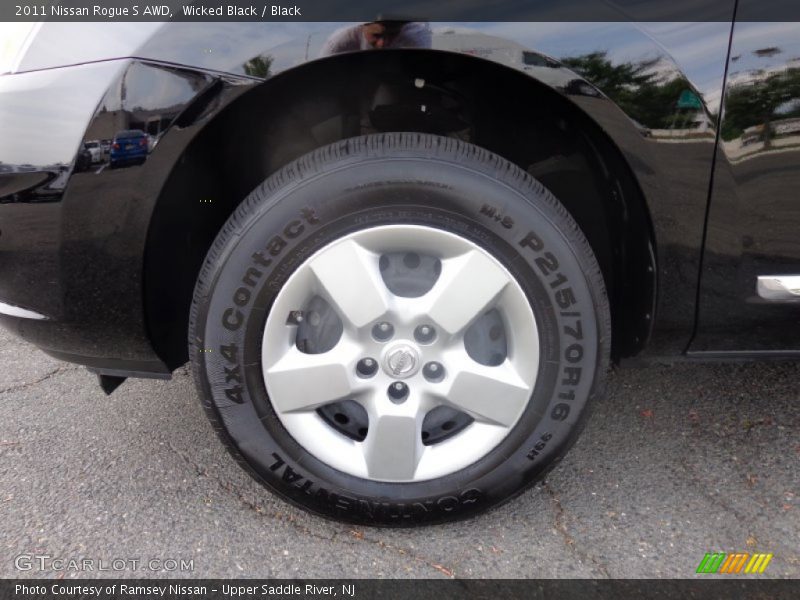Wicked Black / Black 2011 Nissan Rogue S AWD