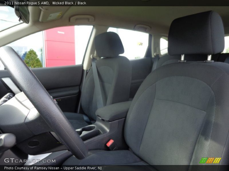 Wicked Black / Black 2011 Nissan Rogue S AWD