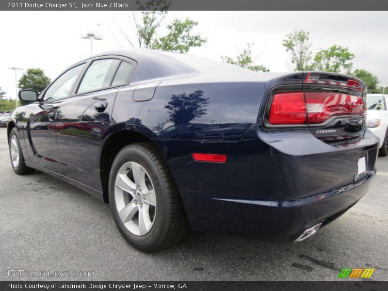 Jazz Blue / Black 2013 Dodge Charger SE