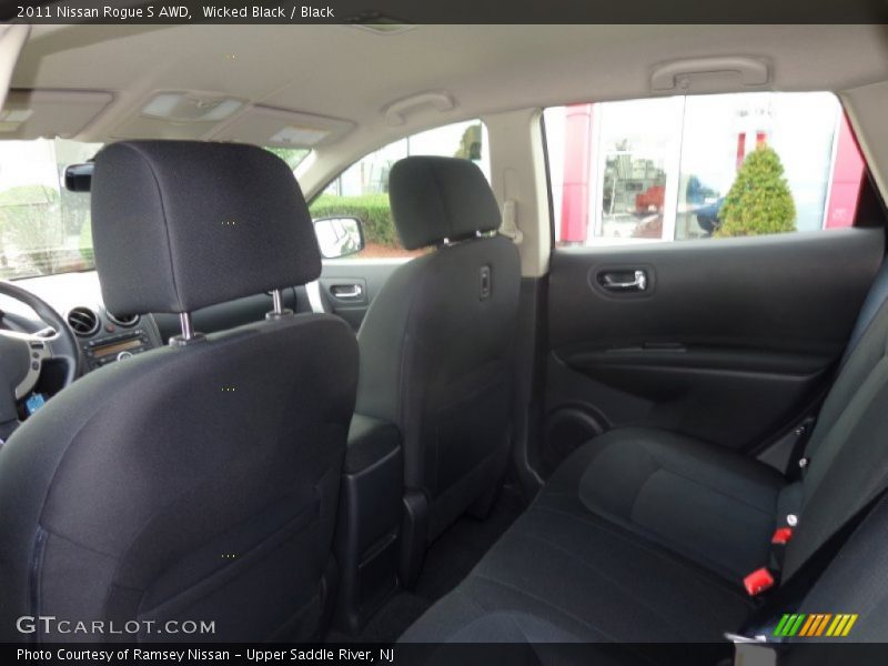 Wicked Black / Black 2011 Nissan Rogue S AWD