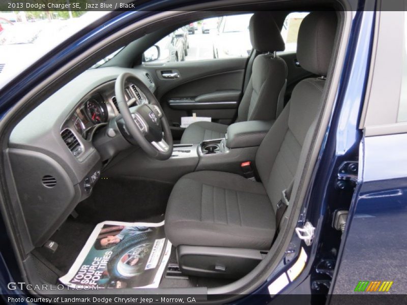 Jazz Blue / Black 2013 Dodge Charger SE