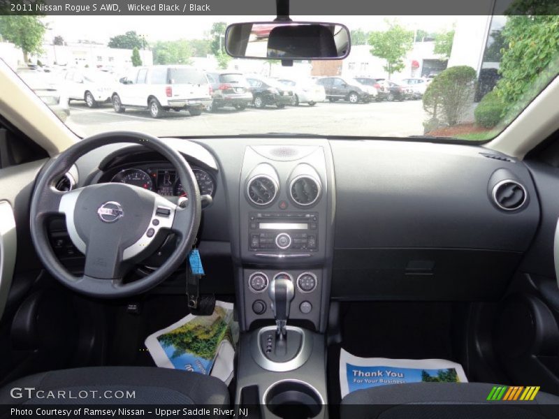 Wicked Black / Black 2011 Nissan Rogue S AWD