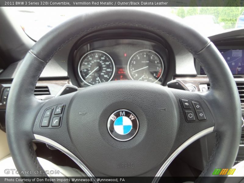Vermillion Red Metallic / Oyster/Black Dakota Leather 2011 BMW 3 Series 328i Convertible