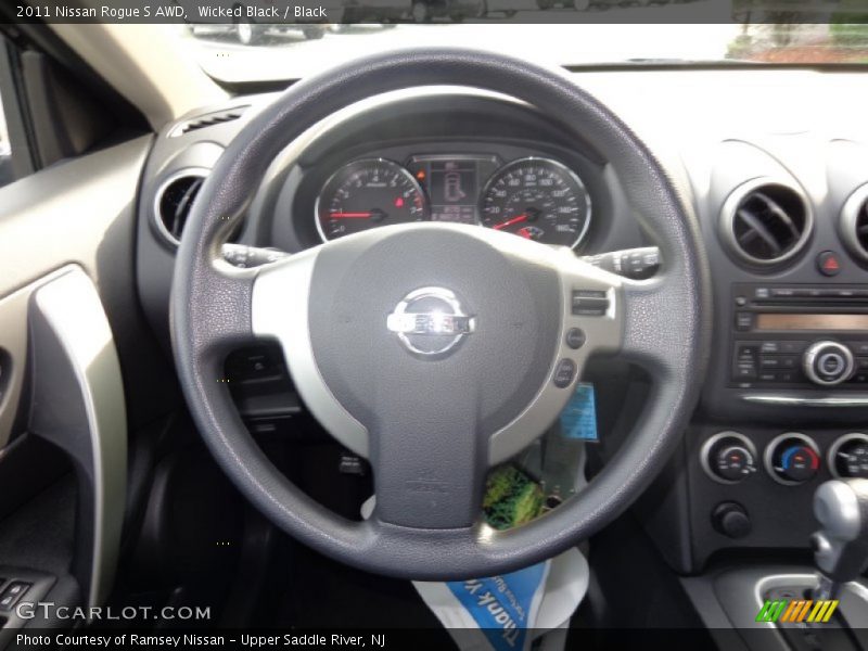 Wicked Black / Black 2011 Nissan Rogue S AWD