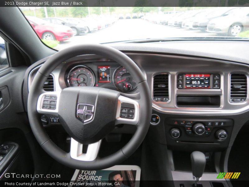 Jazz Blue / Black 2013 Dodge Charger SE