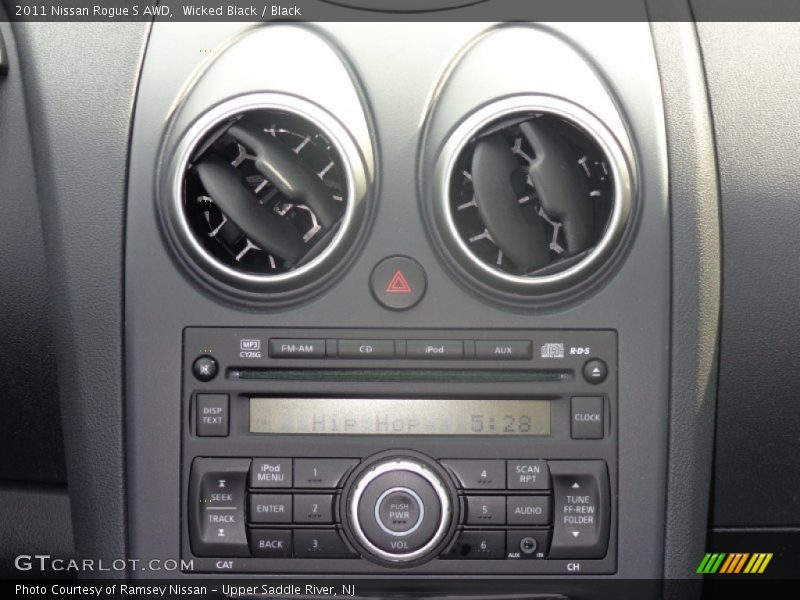 Wicked Black / Black 2011 Nissan Rogue S AWD