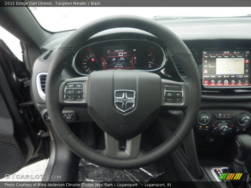 Tungsten Metallic / Black 2013 Dodge Dart Limited