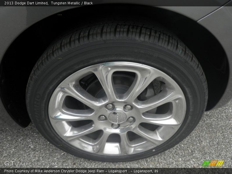 Tungsten Metallic / Black 2013 Dodge Dart Limited