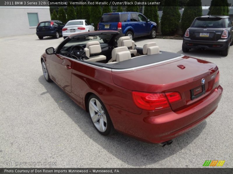 Vermillion Red Metallic / Oyster/Black Dakota Leather 2011 BMW 3 Series 328i Convertible