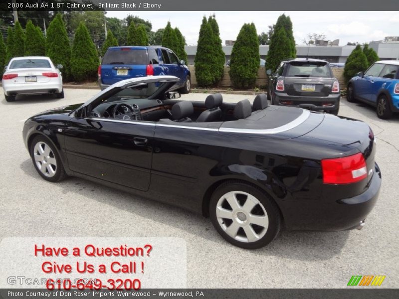 Brilliant Black / Ebony 2006 Audi A4 1.8T Cabriolet