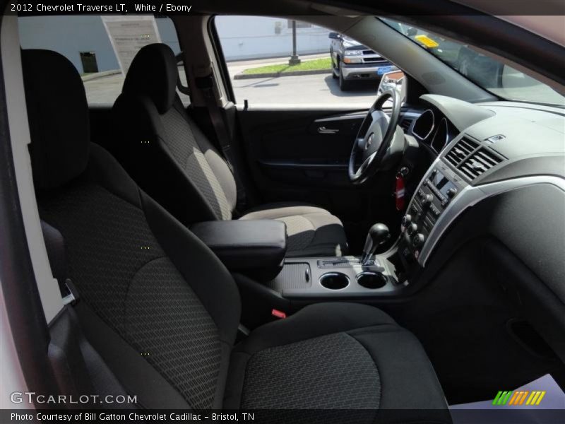White / Ebony 2012 Chevrolet Traverse LT