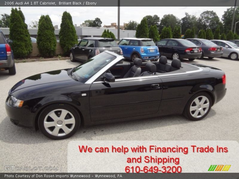 Brilliant Black / Ebony 2006 Audi A4 1.8T Cabriolet