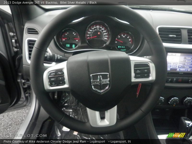 Billet Silver Metallic / Black 2013 Dodge Avenger SXT V6 Blacktop