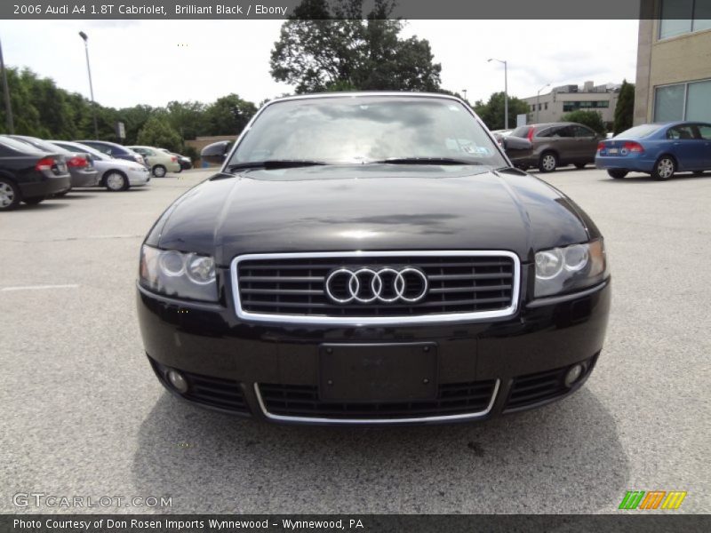 Brilliant Black / Ebony 2006 Audi A4 1.8T Cabriolet