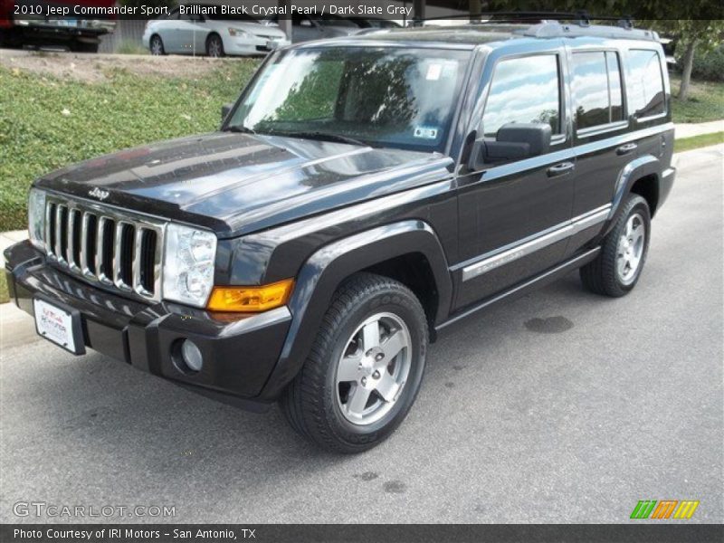 Brilliant Black Crystal Pearl / Dark Slate Gray 2010 Jeep Commander Sport