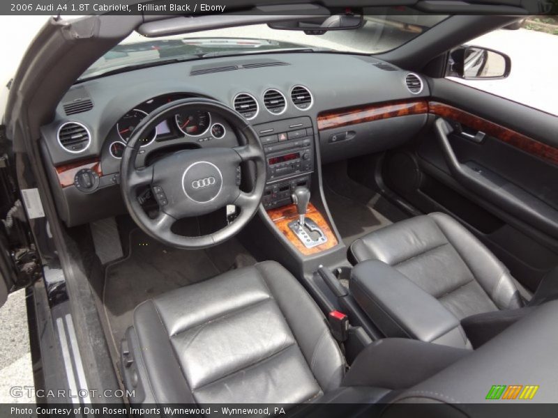 Ebony Interior - 2006 A4 1.8T Cabriolet 