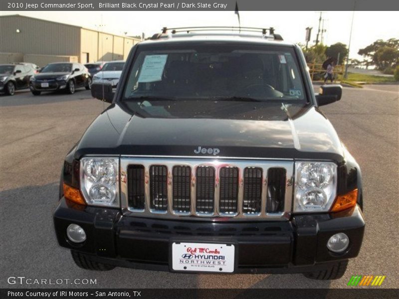 Brilliant Black Crystal Pearl / Dark Slate Gray 2010 Jeep Commander Sport