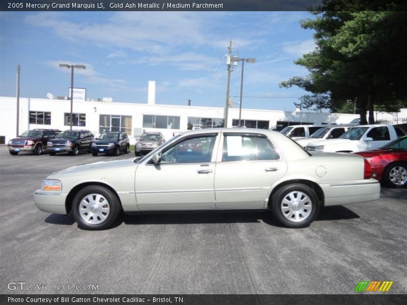 Gold Ash Metallic / Medium Parchment 2005 Mercury Grand Marquis LS
