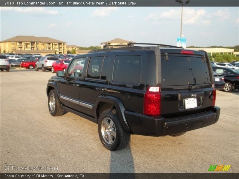 Brilliant Black Crystal Pearl / Dark Slate Gray 2010 Jeep Commander Sport