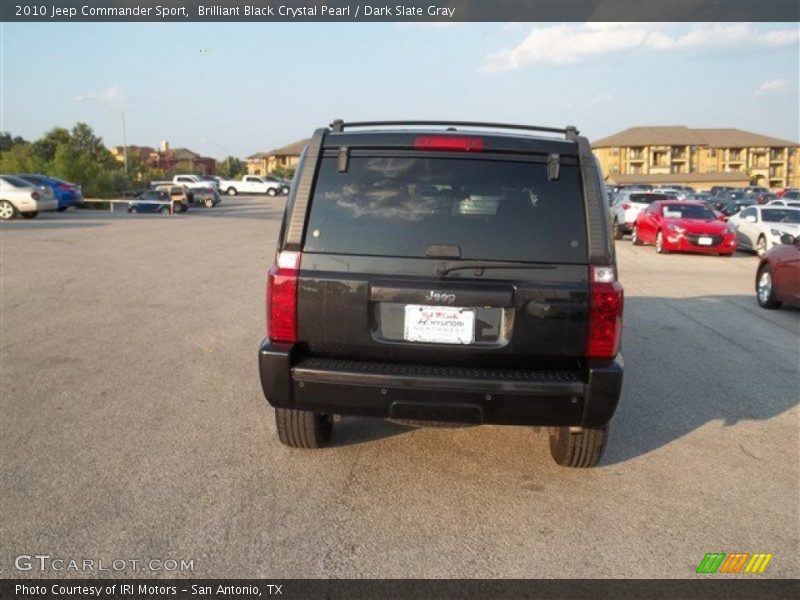 Brilliant Black Crystal Pearl / Dark Slate Gray 2010 Jeep Commander Sport