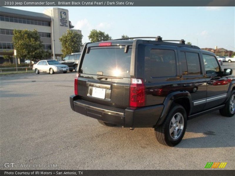Brilliant Black Crystal Pearl / Dark Slate Gray 2010 Jeep Commander Sport