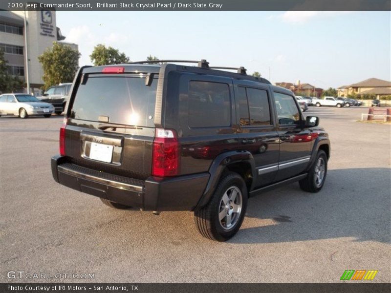 Brilliant Black Crystal Pearl / Dark Slate Gray 2010 Jeep Commander Sport