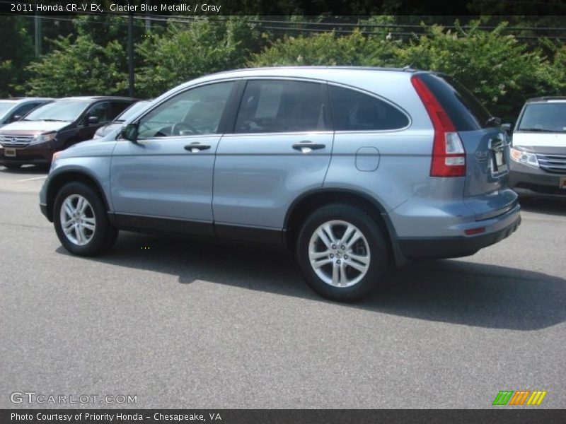 Glacier Blue Metallic / Gray 2011 Honda CR-V EX