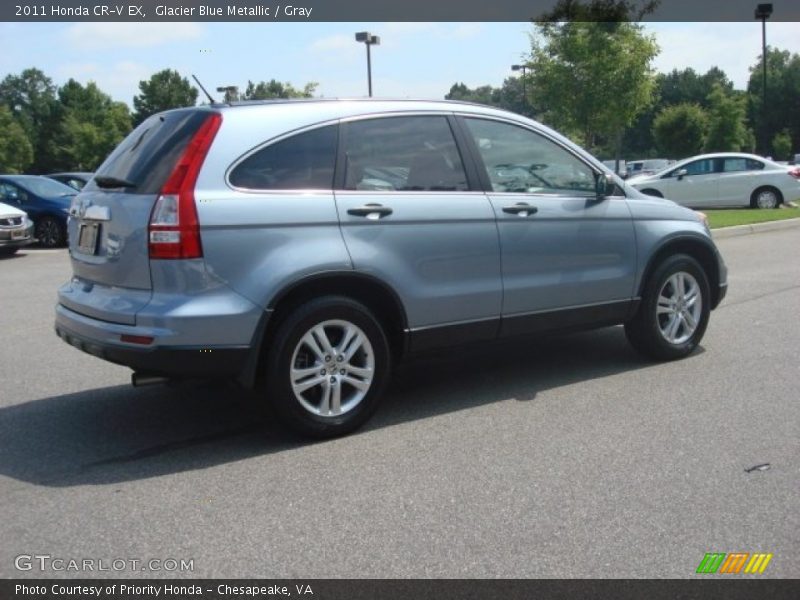 Glacier Blue Metallic / Gray 2011 Honda CR-V EX