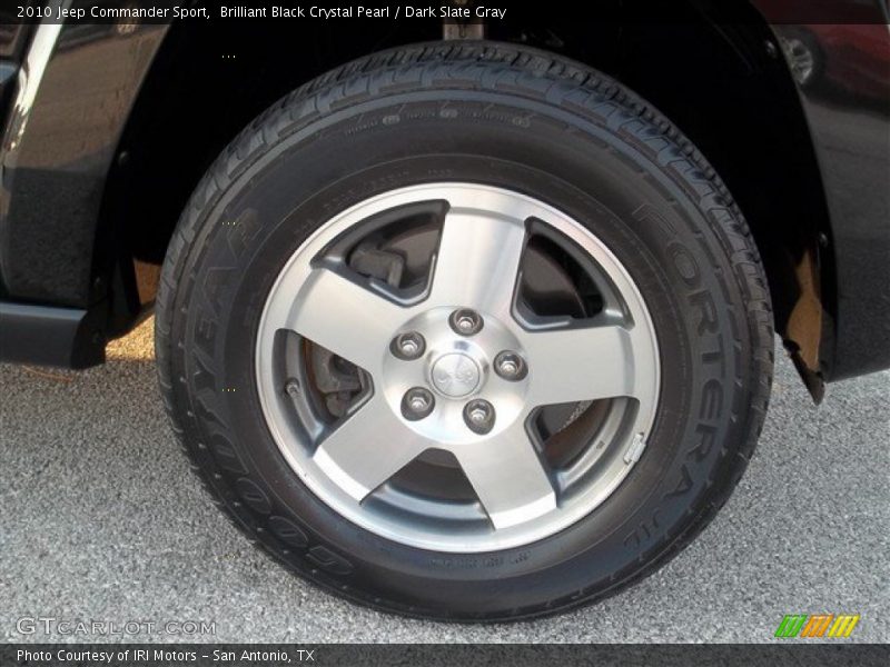 Brilliant Black Crystal Pearl / Dark Slate Gray 2010 Jeep Commander Sport