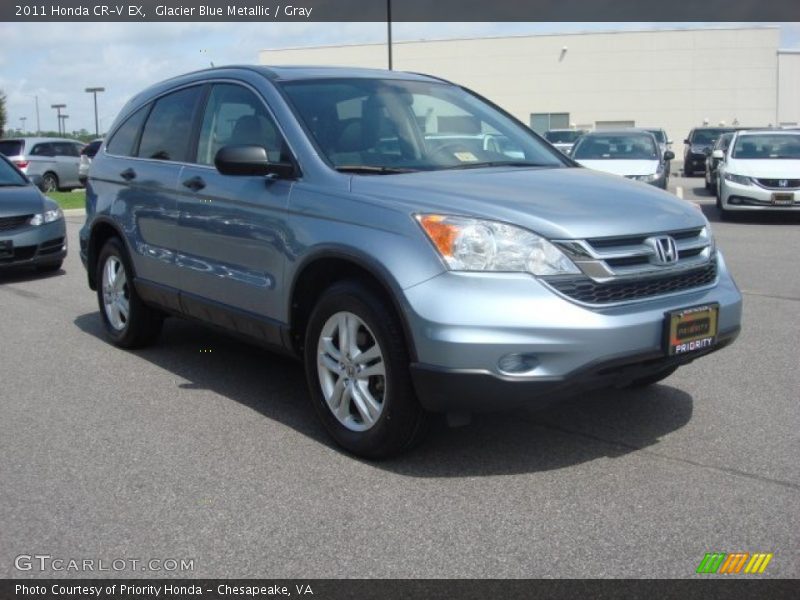 Glacier Blue Metallic / Gray 2011 Honda CR-V EX