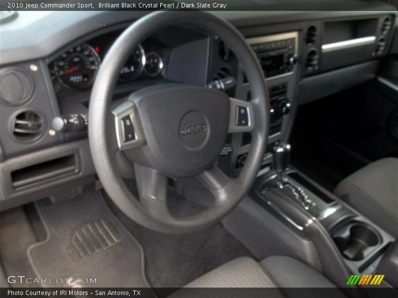 Brilliant Black Crystal Pearl / Dark Slate Gray 2010 Jeep Commander Sport