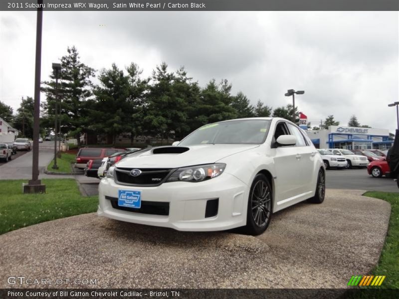 Satin White Pearl / Carbon Black 2011 Subaru Impreza WRX Wagon