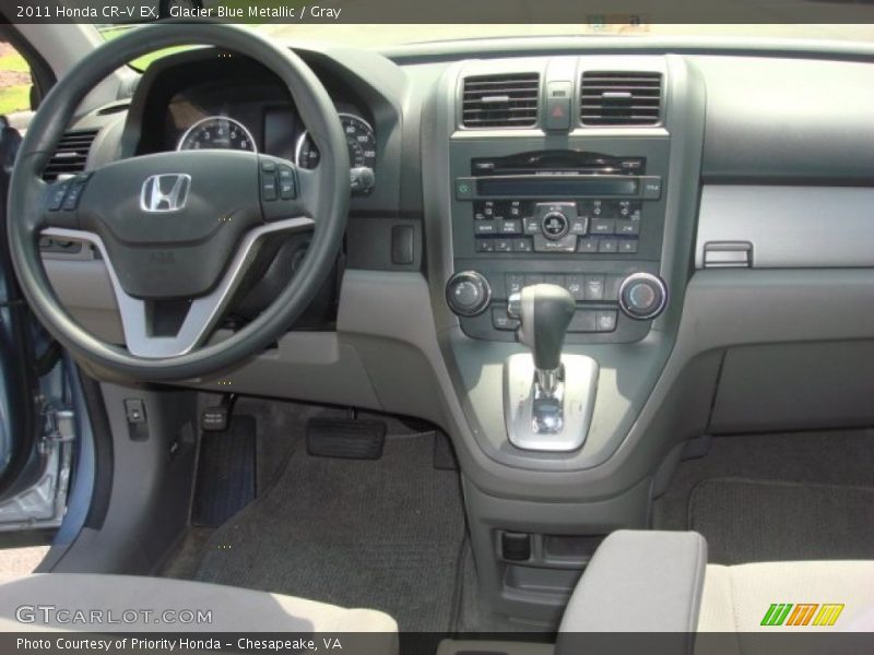 Glacier Blue Metallic / Gray 2011 Honda CR-V EX