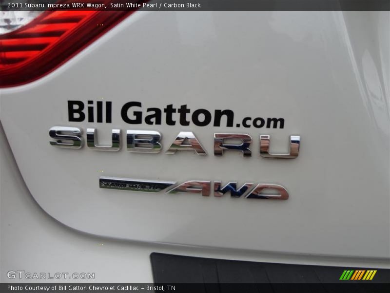 Satin White Pearl / Carbon Black 2011 Subaru Impreza WRX Wagon