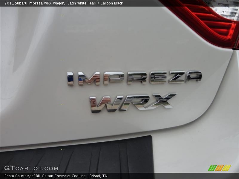 Satin White Pearl / Carbon Black 2011 Subaru Impreza WRX Wagon