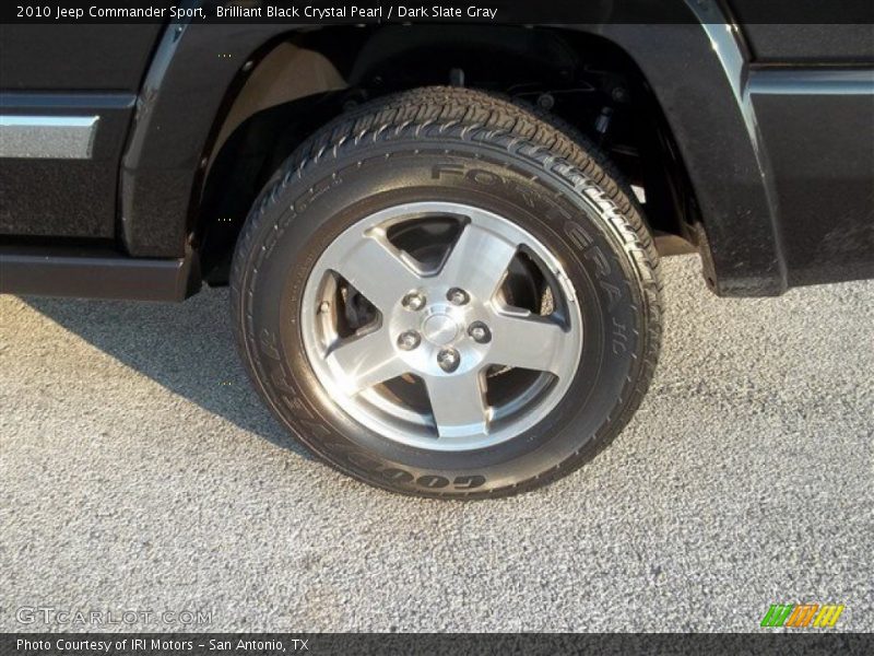 Brilliant Black Crystal Pearl / Dark Slate Gray 2010 Jeep Commander Sport