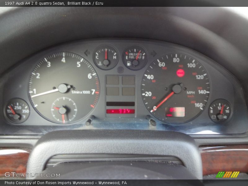  1997 A4 2.8 quattro Sedan 2.8 quattro Sedan Gauges