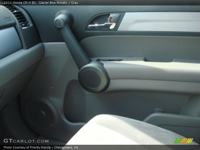Glacier Blue Metallic / Gray 2011 Honda CR-V EX