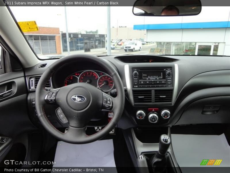 Satin White Pearl / Carbon Black 2011 Subaru Impreza WRX Wagon