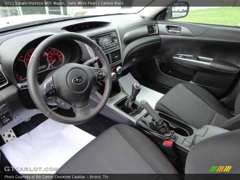 Satin White Pearl / Carbon Black 2011 Subaru Impreza WRX Wagon