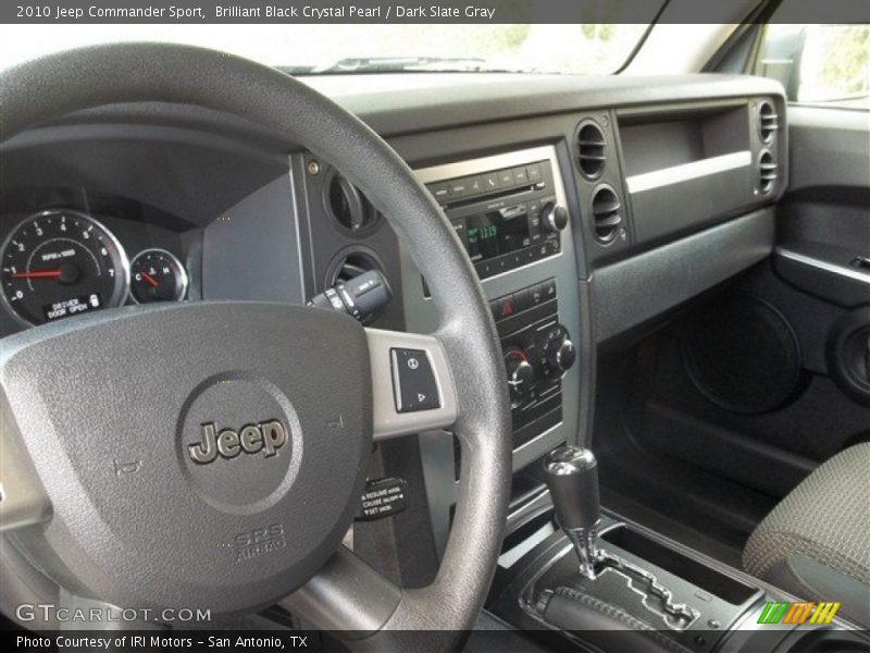 Brilliant Black Crystal Pearl / Dark Slate Gray 2010 Jeep Commander Sport