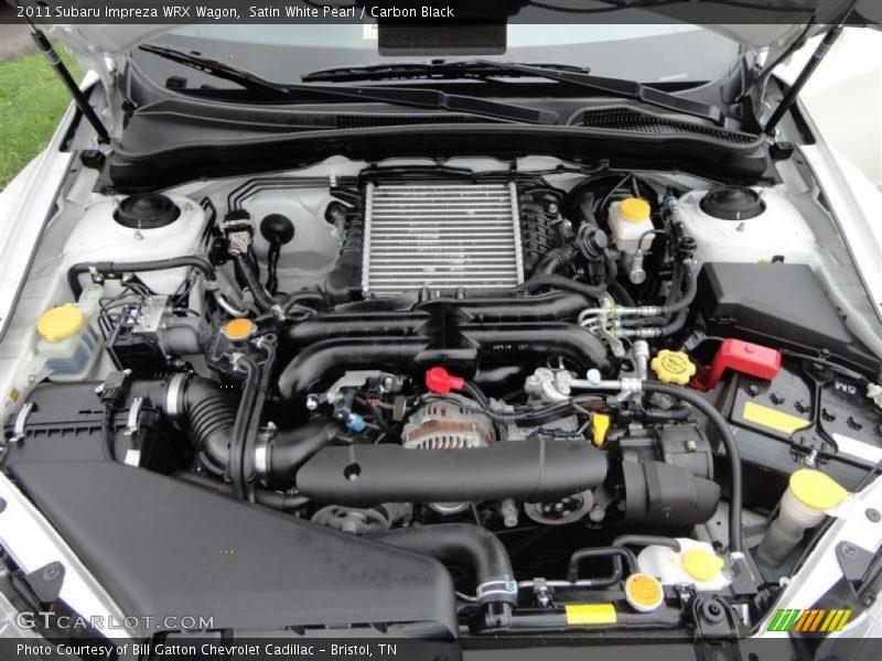 Satin White Pearl / Carbon Black 2011 Subaru Impreza WRX Wagon